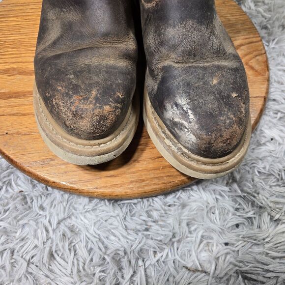 Justin Water Buffalo 10” Men Sz 9.5D Ram Pecan Brown Round Toe Work Boots OW4710 - Picture 7 of 8